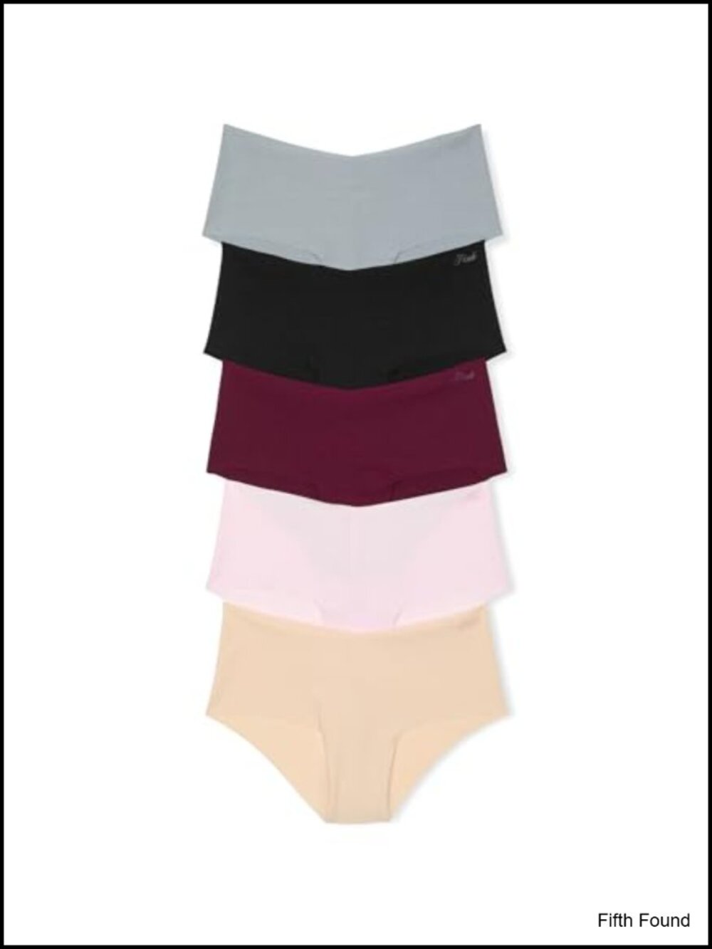 Women's No Show Cheeky Underwear Low Rise Seamless 5 Pack